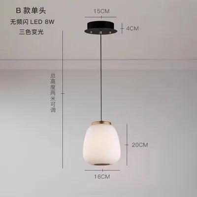 Afralia™ Glass Ball Pendant Light: Modern Milky White LED Hanging Lamp for Dining Table