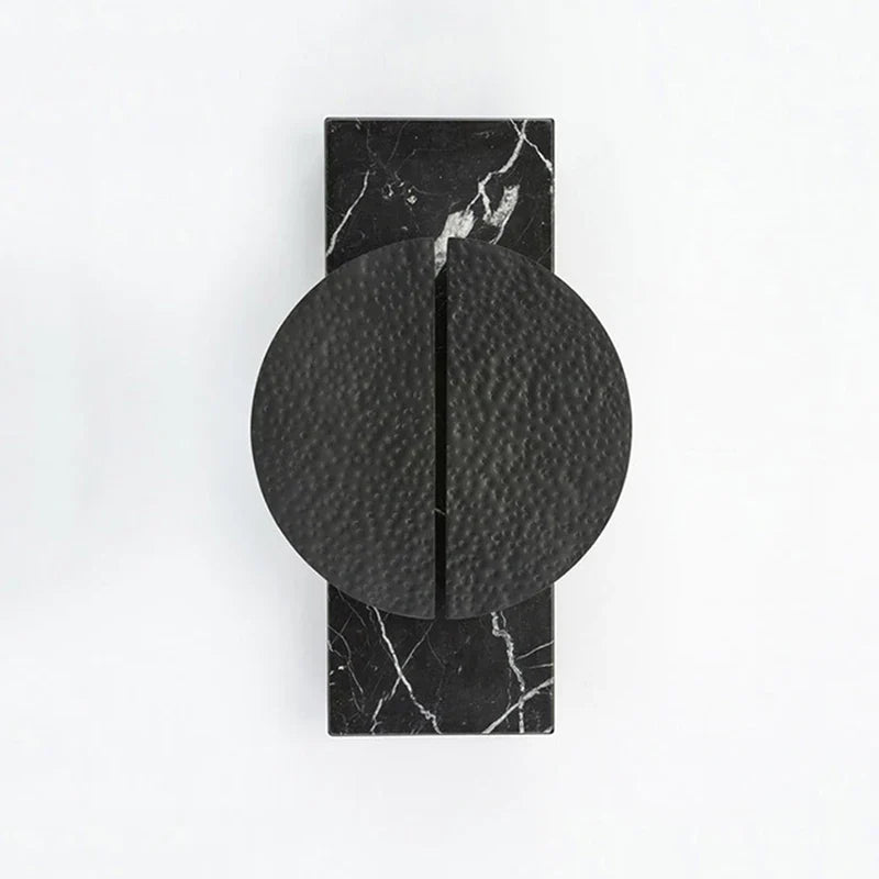 Marble Wall Light Luxury Home Decor Lamp Afralia™ Black Grey Sconce Aisle Hotel