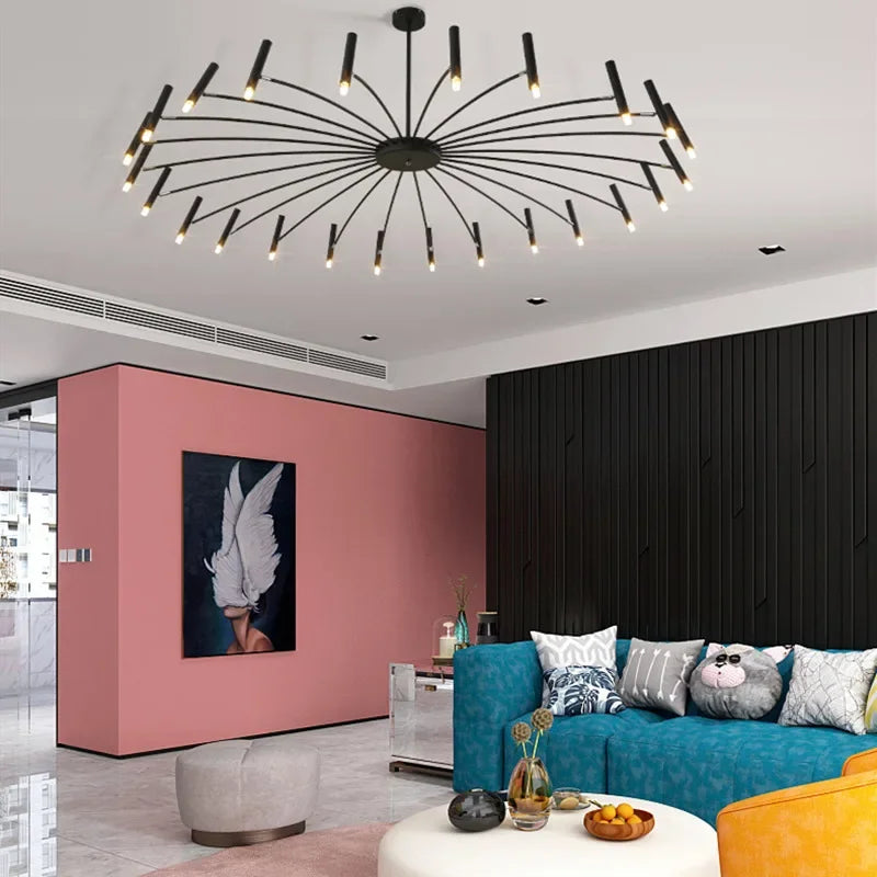 Afralia™ Modern Nordic LED Chandelier for Living Room Bedroom Decoration