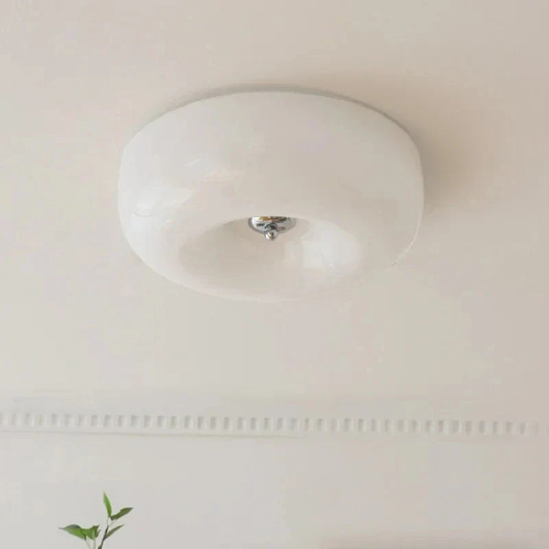 Afralia™ French Cream Ceiling Lamp for Bedroom Children's Room Balcony, Simple Creative Decorative Lighting