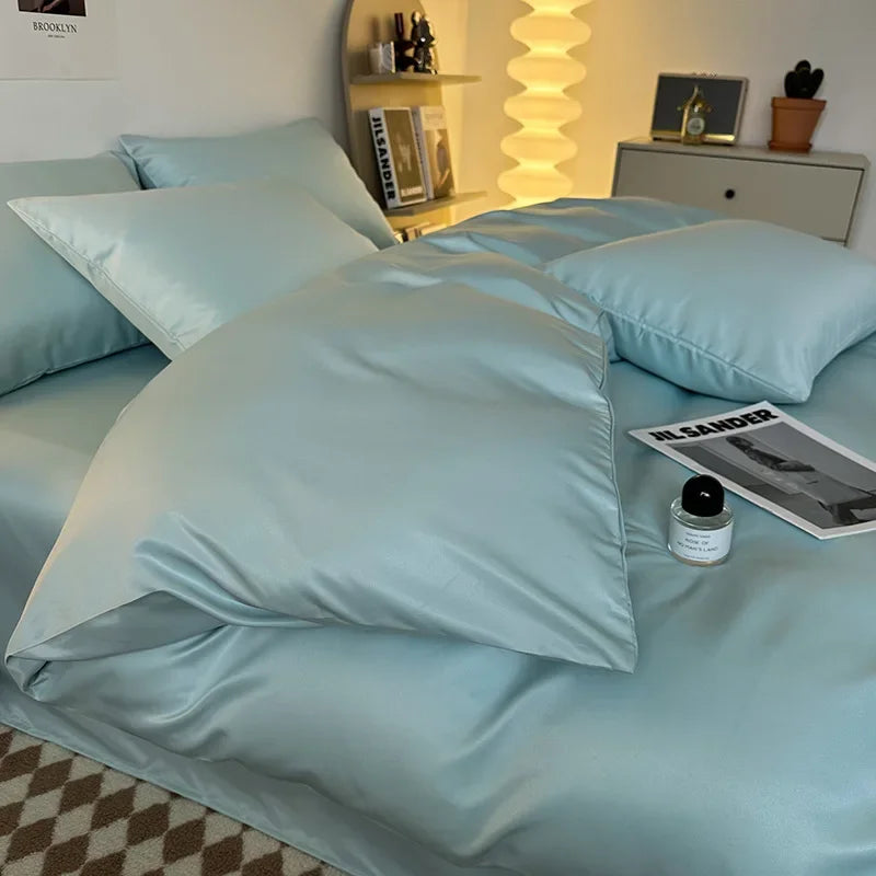 Afralia™ Summer 2025 Nude Skin-Friendly Bed Sheet Set for Double-Sided Sleeping