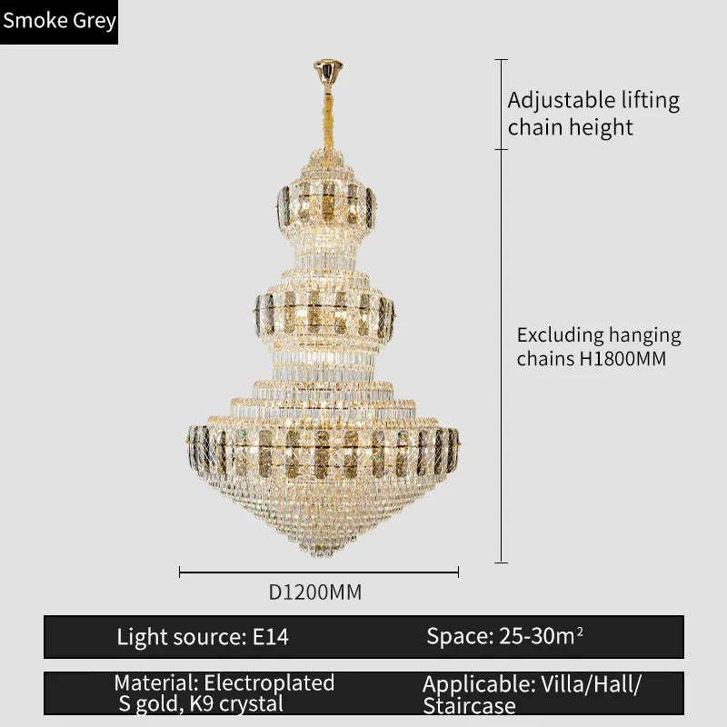Afralia™ Crystal Duplex Headlight in Luxury European Style for Living Room & Hotel Lobby
