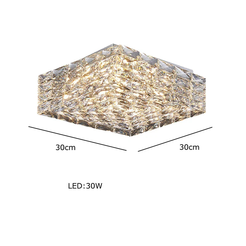 Afralia™ Triangular Crystal Pendant Chandelier - Luxury LED Glass Lighting for Dinning Room