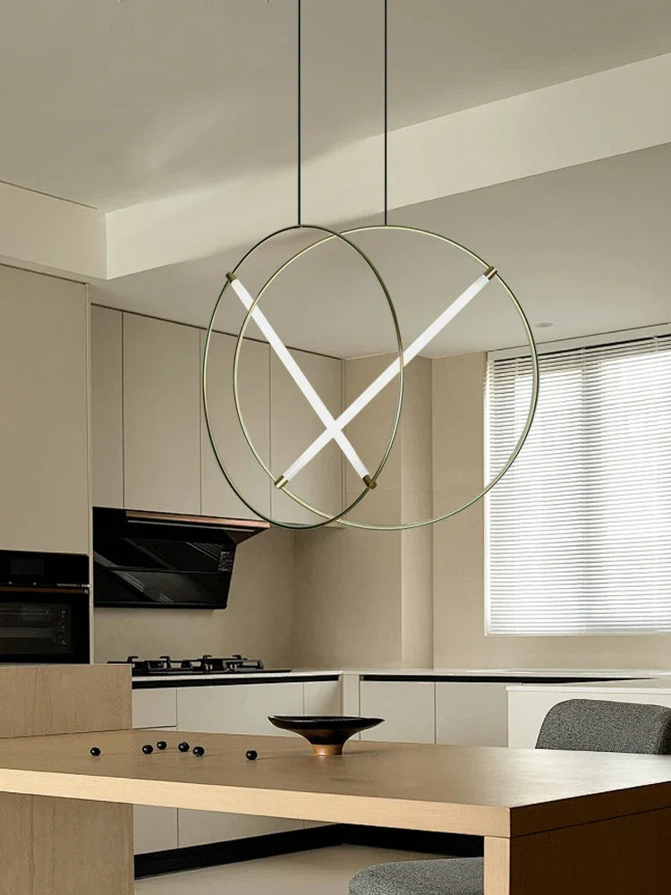 Afralia™ Metal Hanging Lamps: Modern Minimalist Pendant Light for Dining Kitchen Bar