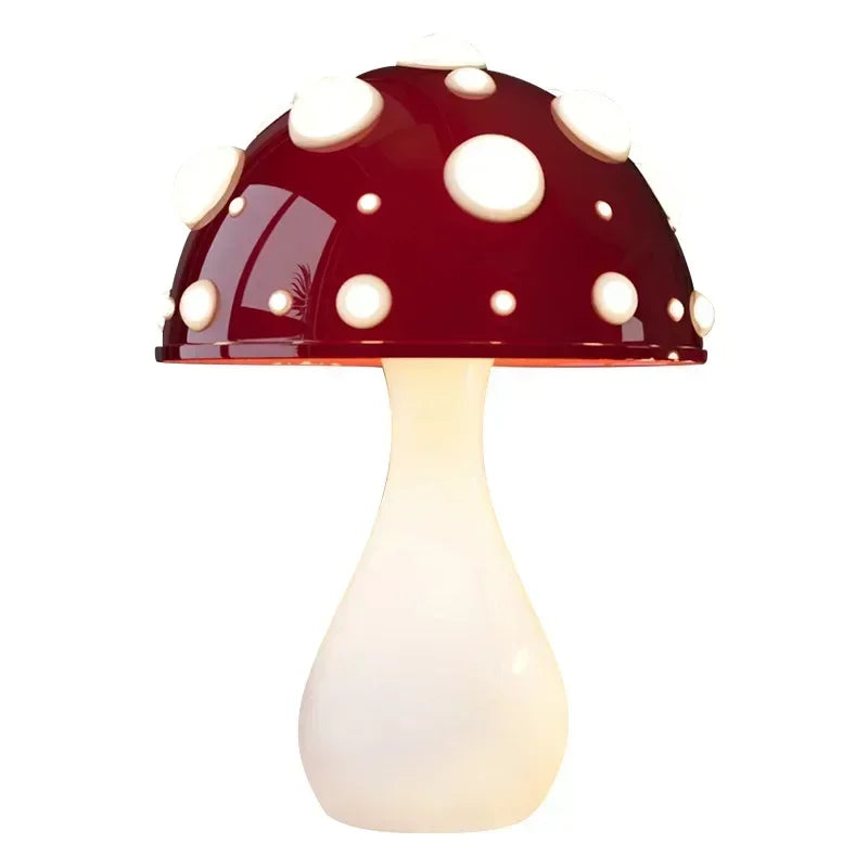 Afralia™ Tricolored LED Mushroom Desk Lamp for Living Room and Bedside