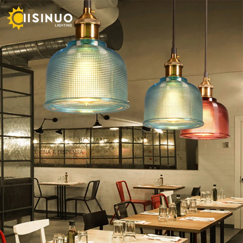 Afralia™ Glass Pendant Lights with E27 Holder for Dining Room, Bedroom, Bar, Café Décor