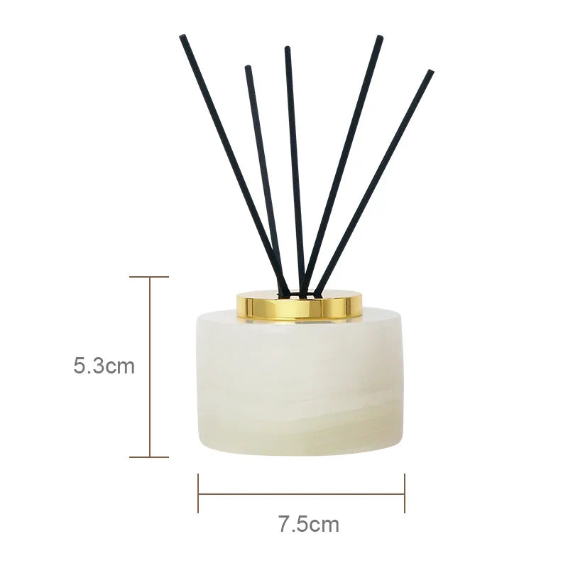 Afralia™ White Onyx Marble Bathroom Set Luxury Bathroom Accessories