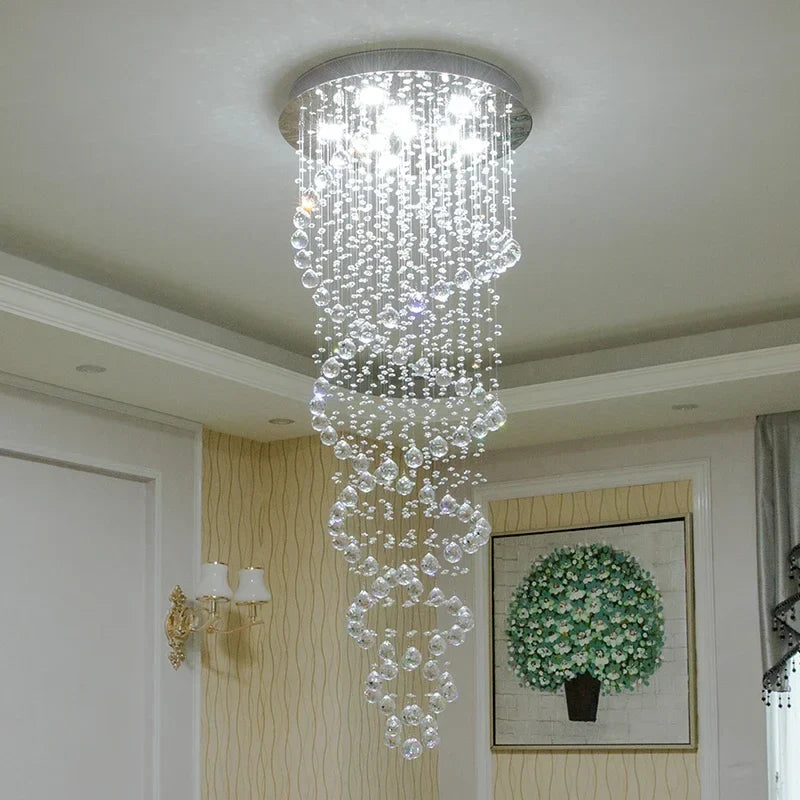 Afralia™ LED Chandelier for Bedroom Staircase Home Decor Luxury Hotel Lighting