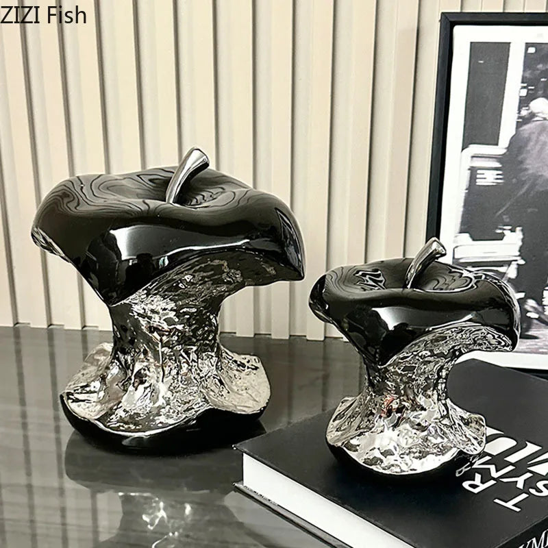 Afralia™ Silver-plated Fruits Sculpture for Stylish Room Decor