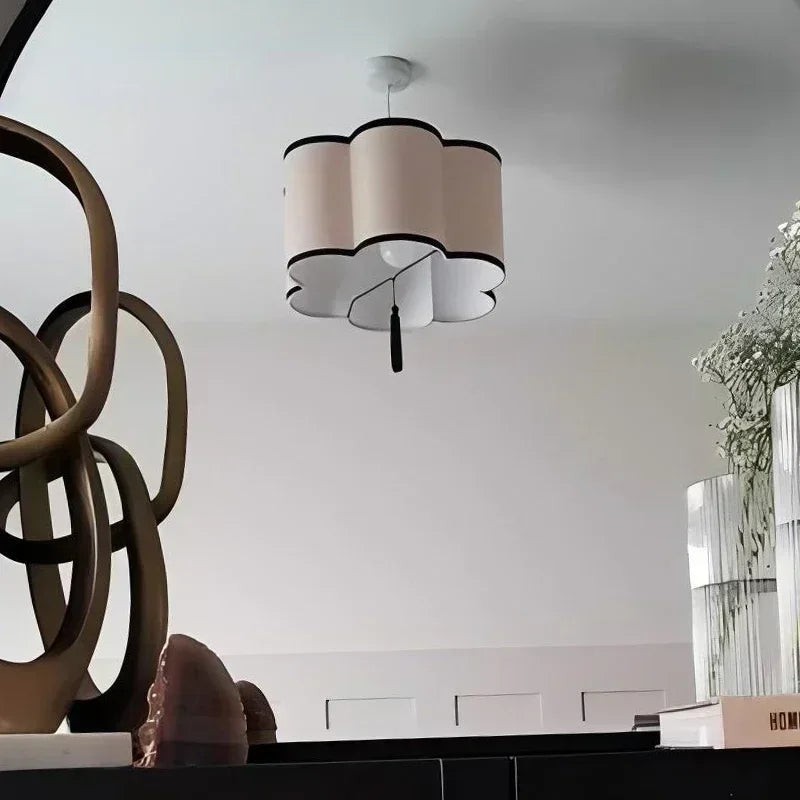 Nordic Fabric Pendant Light for Home Decor by Afralia™ - Indoor Chandelier Fixture