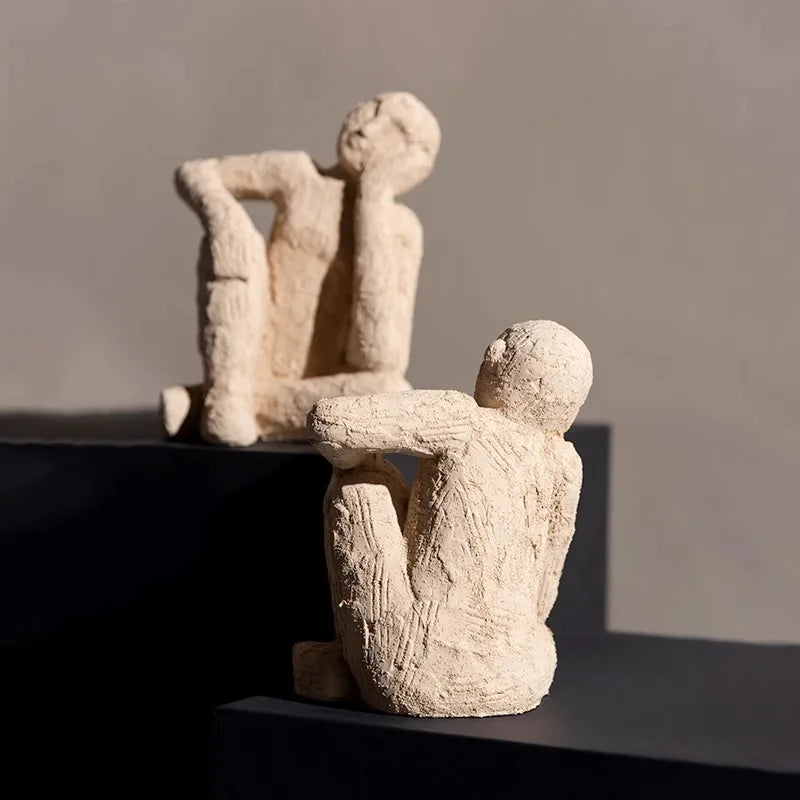 Afralia™ Abstract Resin Figurine Sculpture Handicrafts Decorative Ornaments