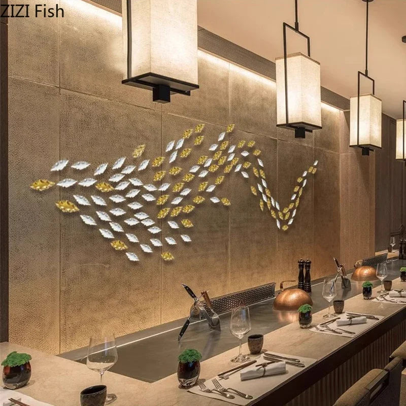 Afralia™ Ginkgo Leaves Wall Hanging Ornaments | Living Room Background Decor