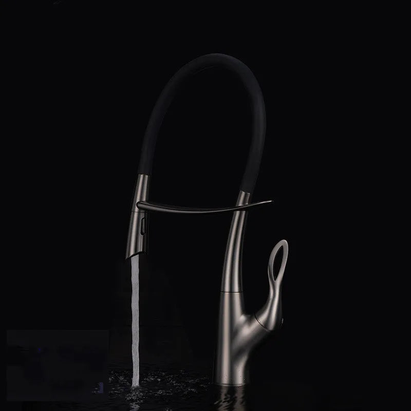 Afralia™ Silicone Magnetic Suction Faucet: Unique Single Handle Hot and Cold Basin Faucet