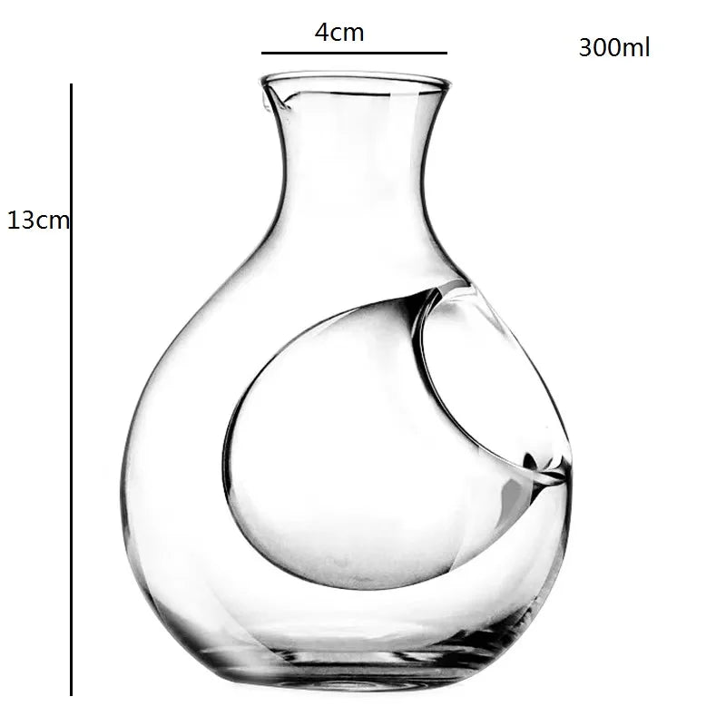 Afralia™ Crystal Sake Ice Jug Wine Bottle Whiskey Flask Beer Cooler Dispenser