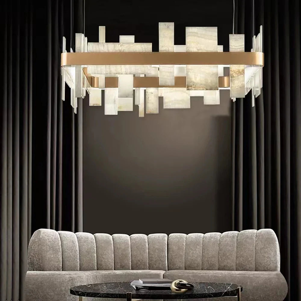 Afralia™ Modern LED Chandelier for Home Decor & Dining Room Lighting