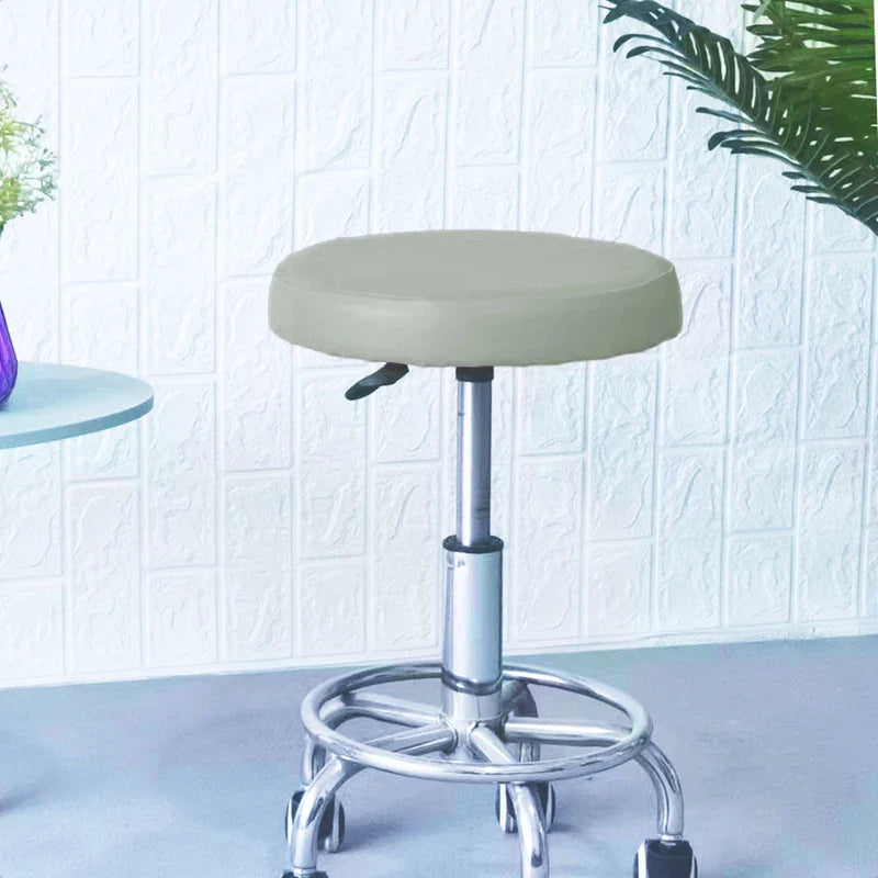 Afralia™ Waterproof Pu Stool Cover: Elastic Round Chair Case for Home Bar, Seat Protector