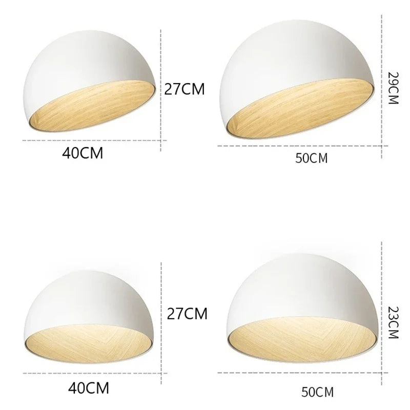 Afralia™ Luxury Inclined Bowl LED Ceiling Light for Bedroom, Living Room, Kitchen