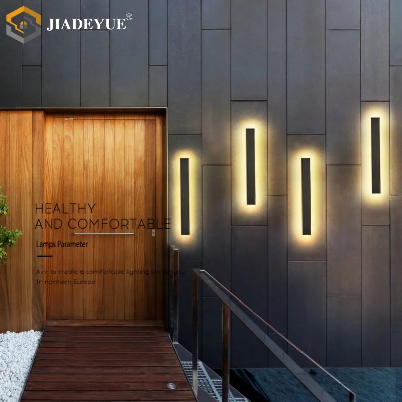 Afralia™ LED Outdoor Wall Lamp for Balcony Garden Villa Porch Lighting
