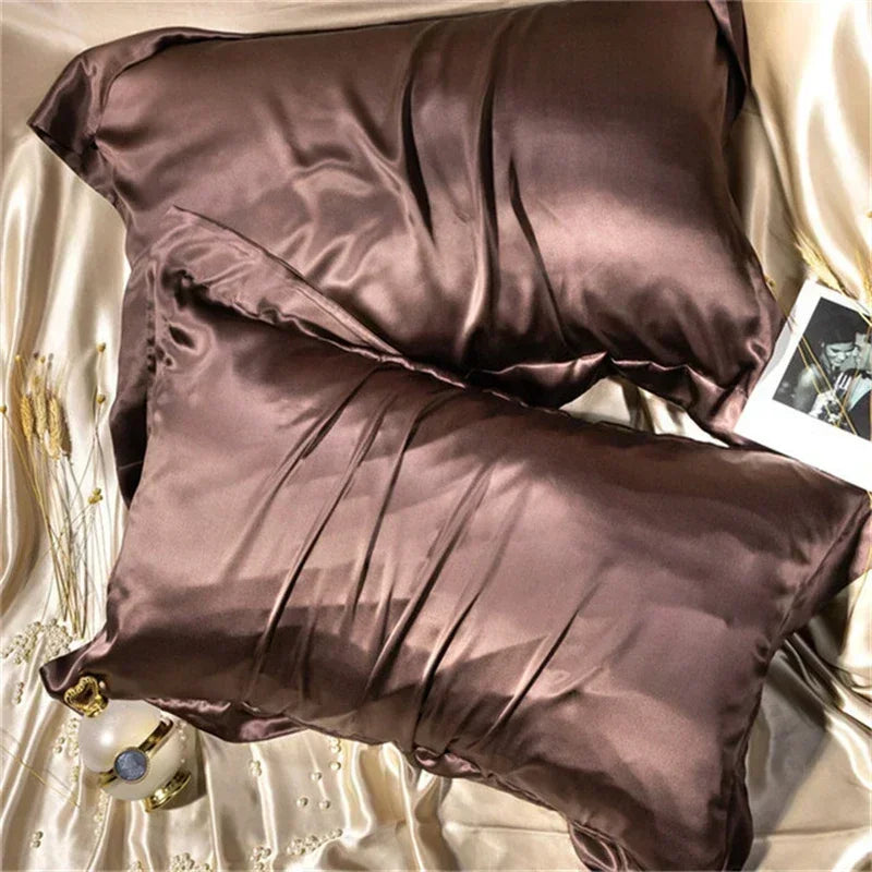 Afralia™ Silk Pillowcase: Luxurious Silky Soft Skin-Friendly Pillow Cover for Beauty Sleep