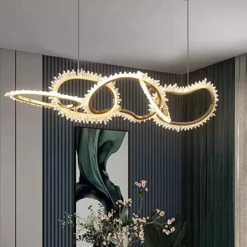 Afralia™ Modern LED Pendant Light Chandeliers for Living and Dining Room Lighting