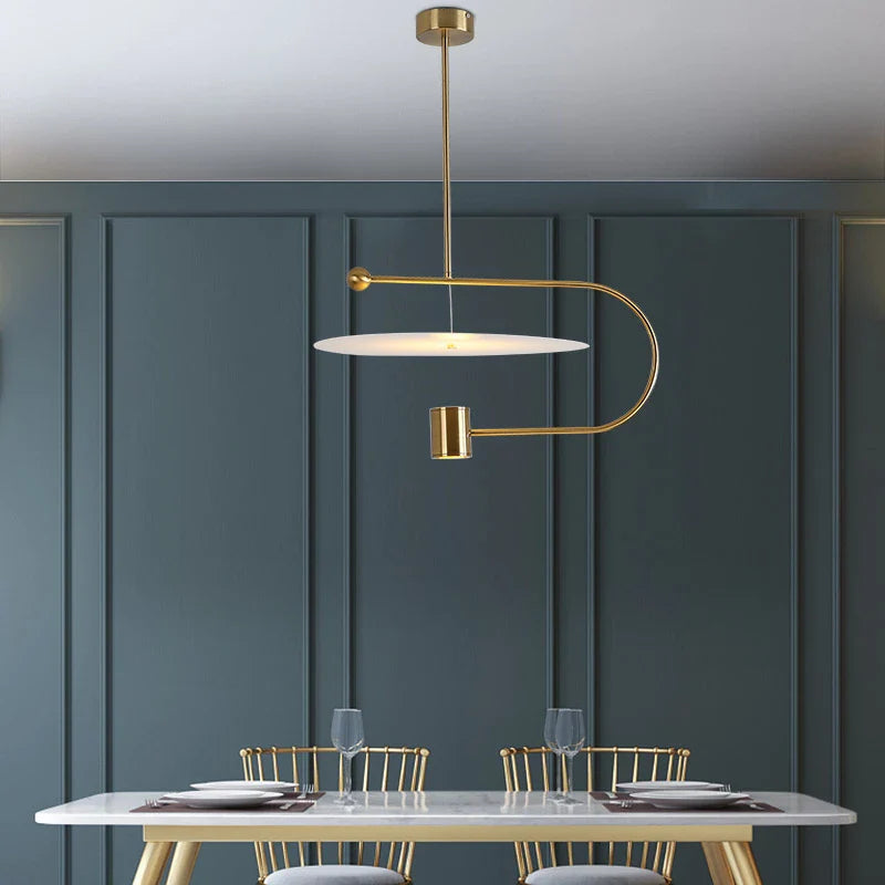Afralia™ Nordic Iron Chandelier: Modern Living Room Pendant Light for Home Decor