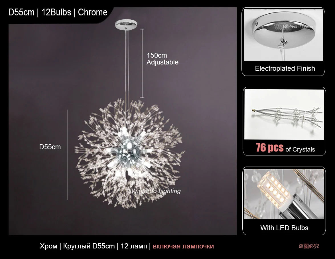 Afralia™ Rectangle Crystal Chandelier - Mid-century Art Deco Long Hanging Lamp