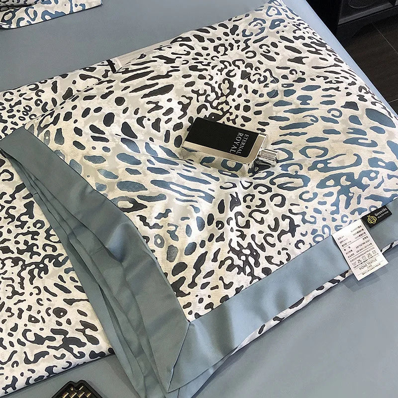 Afralia™ Leopard Print Summer Quilt: Luxury Cool Comforter, Soft & Machine Washable