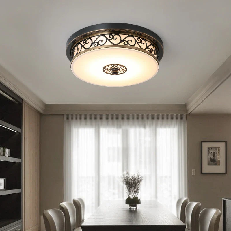Afralia™ Retro Style LED Ceiling Light for Modern Home Decor