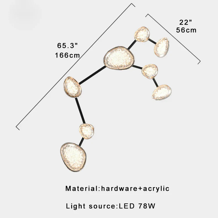 Afralia™ Modern Luxury LED Wall Sconce Dimmable Ceiling Light Large Designer