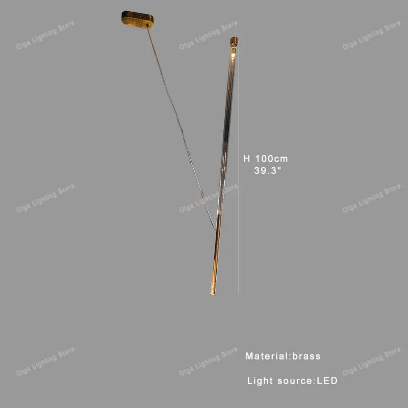 Afralia™ Luxury LED Long Strip Light for Living Room Art Decor