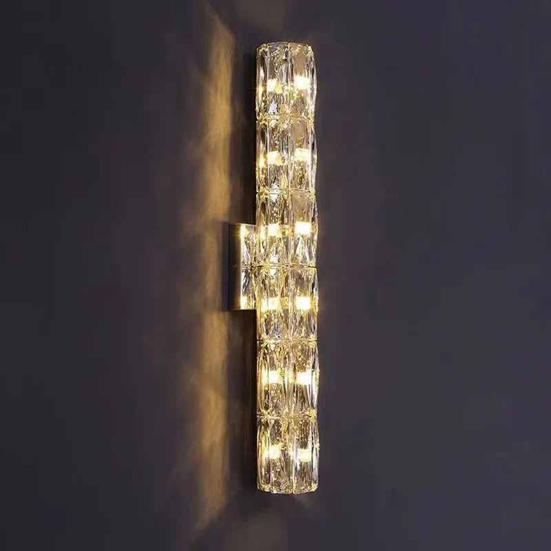 Afralia™ Crystal Luxury Wall Lamp for Bedroom & Living Room with LED Lights