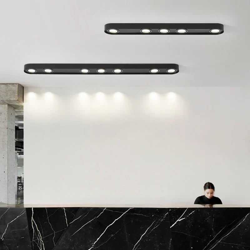 Afralia™ Square LED Downlight: Four-head Ultra-thin Anti-glare Ceiling Lights