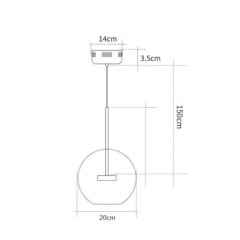 Afralia™ Milky Glass Globes LED Pendant Lights for Dining Room, Modern Luminarias LED Hanging Lamp