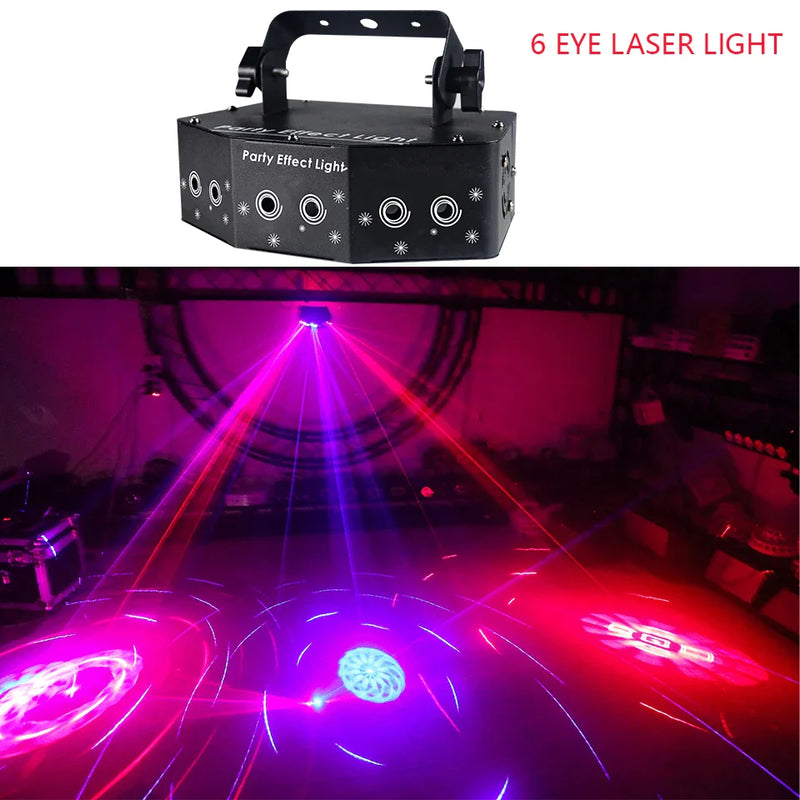 Afralia™ RGB DMX DJ Disco Stage Party Lights - Sound Controller Music Effect Club