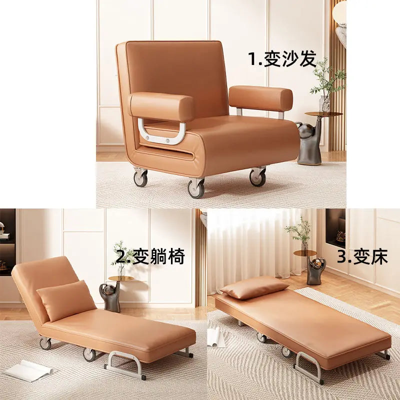 Afralia™ Modern Folding Sofa Bed: Small Family Lounge Recliner & Luxury Chair