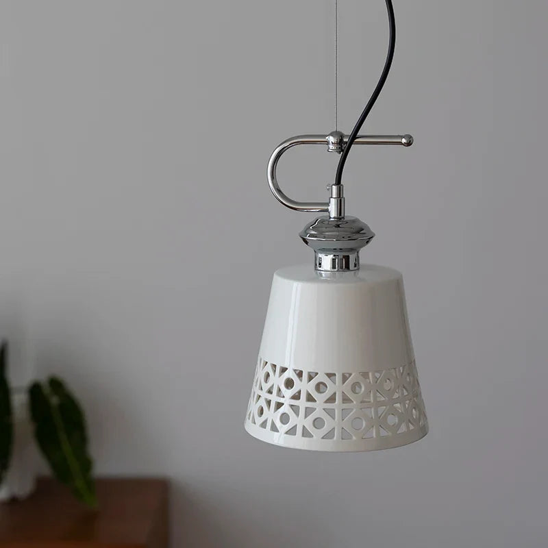 Afralia™ Ceramic Pendant Light, Nordic Retro Style for Bedroom, Aisle, Dining Room