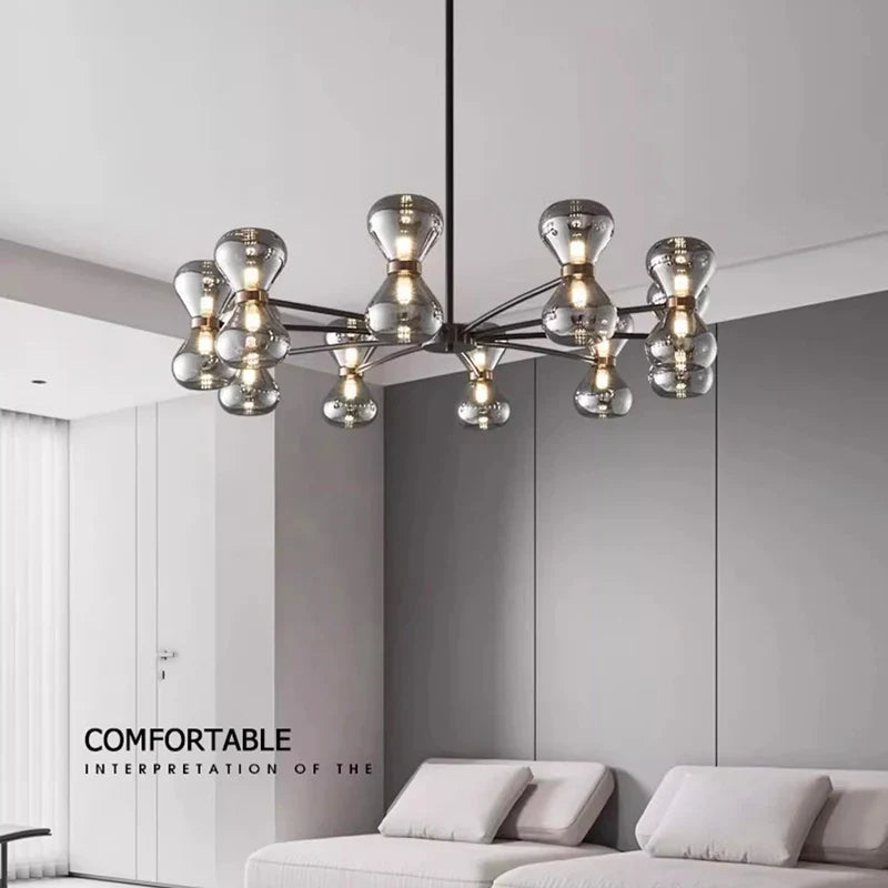 Afralia™ LED Pendant Chandelier: Stylish Ceiling Lamp for Bedroom, Living Room Decor