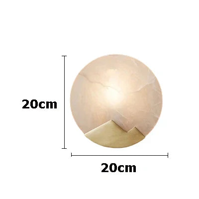 Afralia™ 2025 Art Deco Marble Golden Lustre LED Chandelier Lighting