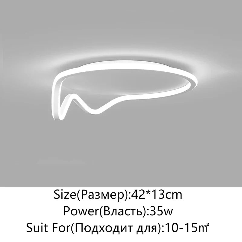 Afralia™ Geometry Round LED Ceiling Light for Home Decor