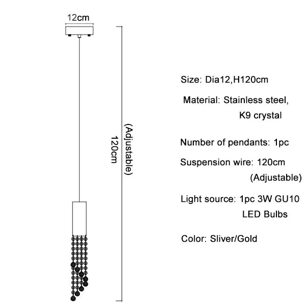 Afralia™ Crystal LED Chandelier: Modern Luxury Staircase Hanging Fixture for Indoor Spaces