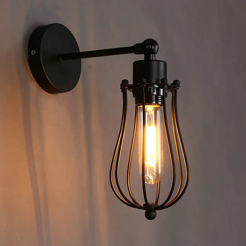 Afralia™ Vintage Industrial Wall Sconce for Home, Restaurant, Bar, Hotel