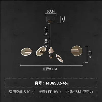 Afralia™ Acrylic LED Ceiling Chandelier: Modern Nordic Design for Luxury Living Room and Bedroom Lighting