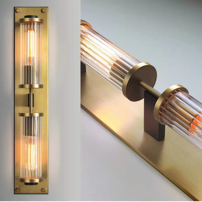 Afralia™ Copper LED Wall Lamp for Modern Living Room & Bedroom Lighting