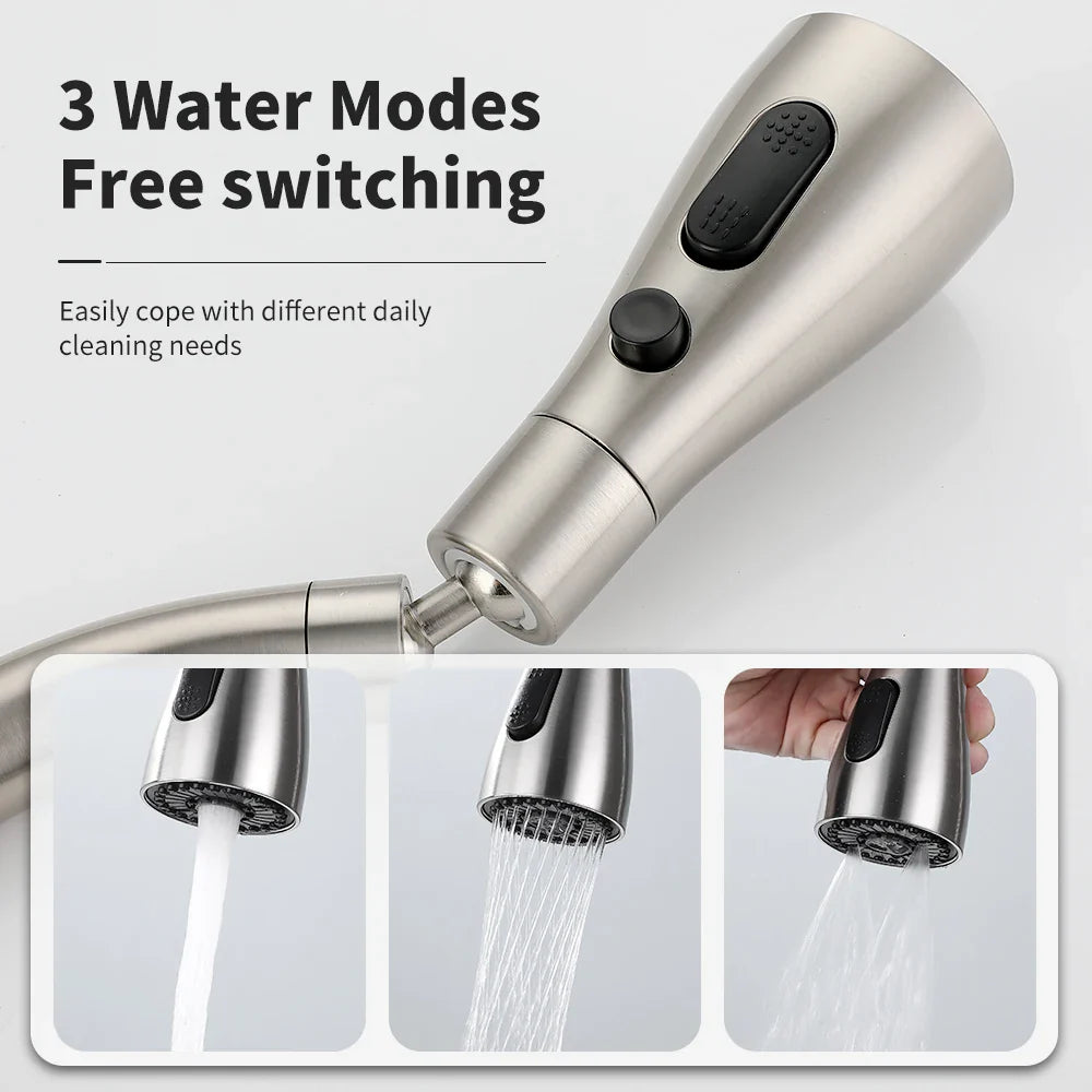 Afralia™ Smart Touch Kitchen Faucet Sensor Water Mixer Rotate Sink Mixer WF-1008
