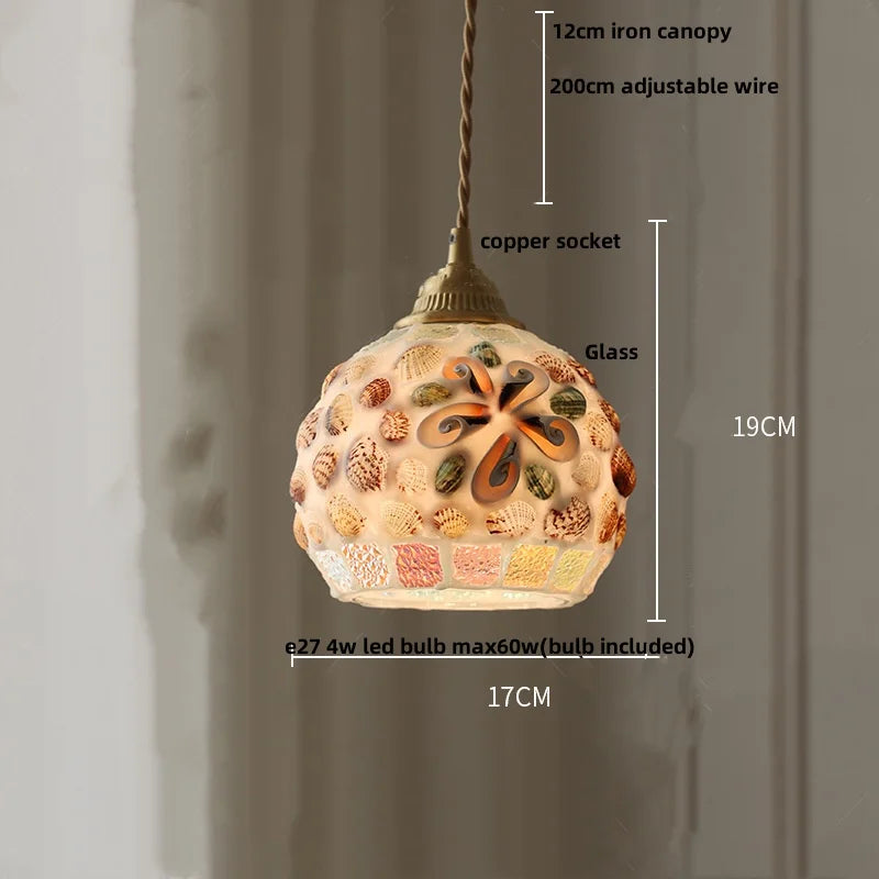 Afralia™ Glass Ball LED Pendant Lights | Modern Kitchen Bar Restaurant Hanging Lamp