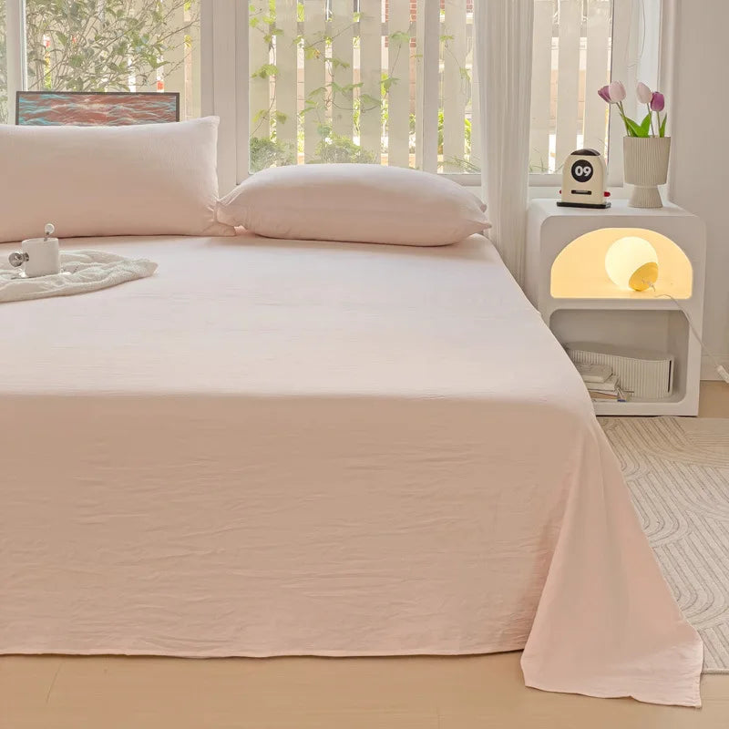 Afralia™ Checkered Single Bed Sheet - Skin-Friendly and All Seasons Bed Linen