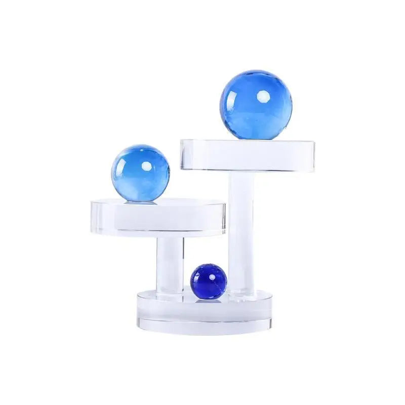 Geometric Crystal Ball Sculpture for Home Decor by Afralia™