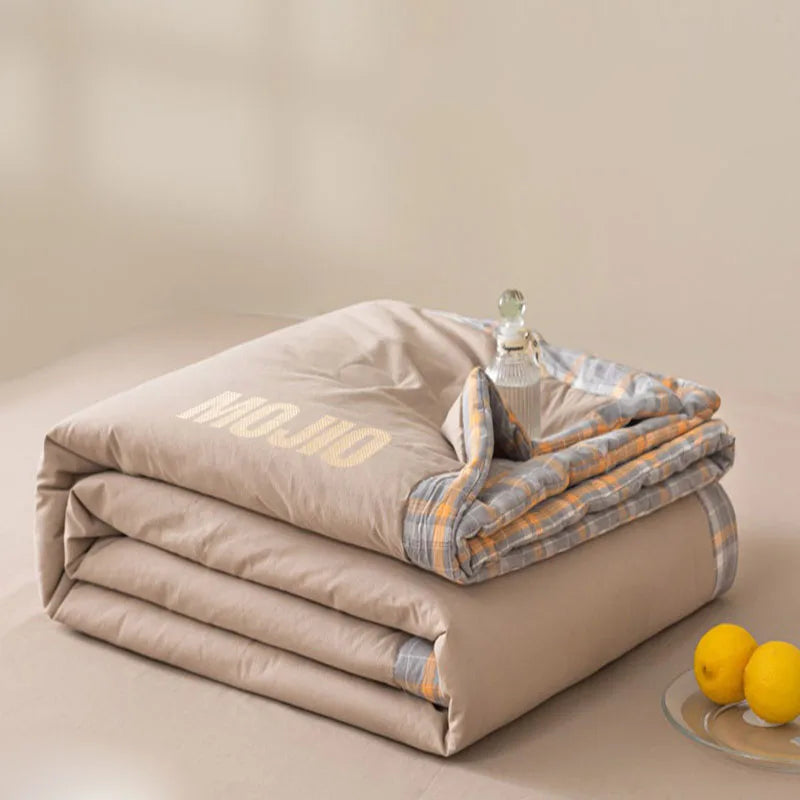 Afralia™ Summer Comfort Cooling Blanket Single Double Bed Quilted Quilt