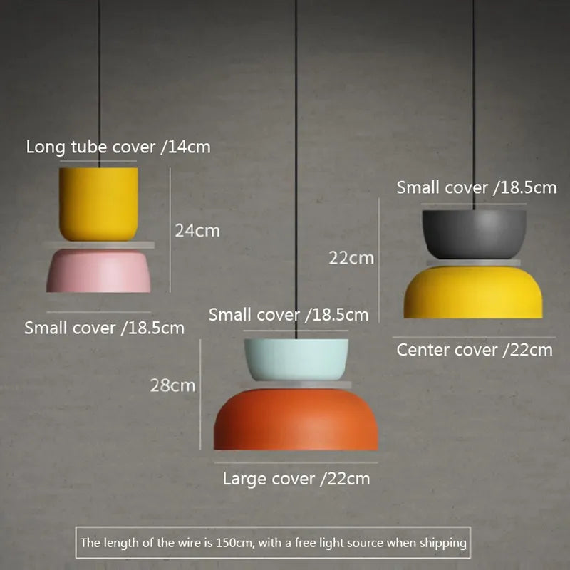 Afralia™ Contemporary LED Lustre Pendant Lamp - Vibrant Colors for Modern Living Spaces