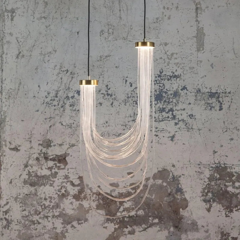 Afralia™ LED Acrylic Pendant Light for Bedroom and Dining Room